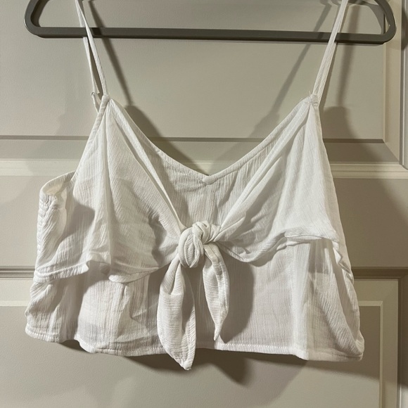aerie Tops - Aerie tie front tank